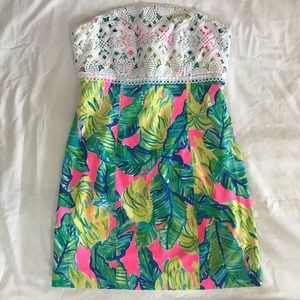 Lilly pulitzer brynn pink sunset dress Size 4 NWT